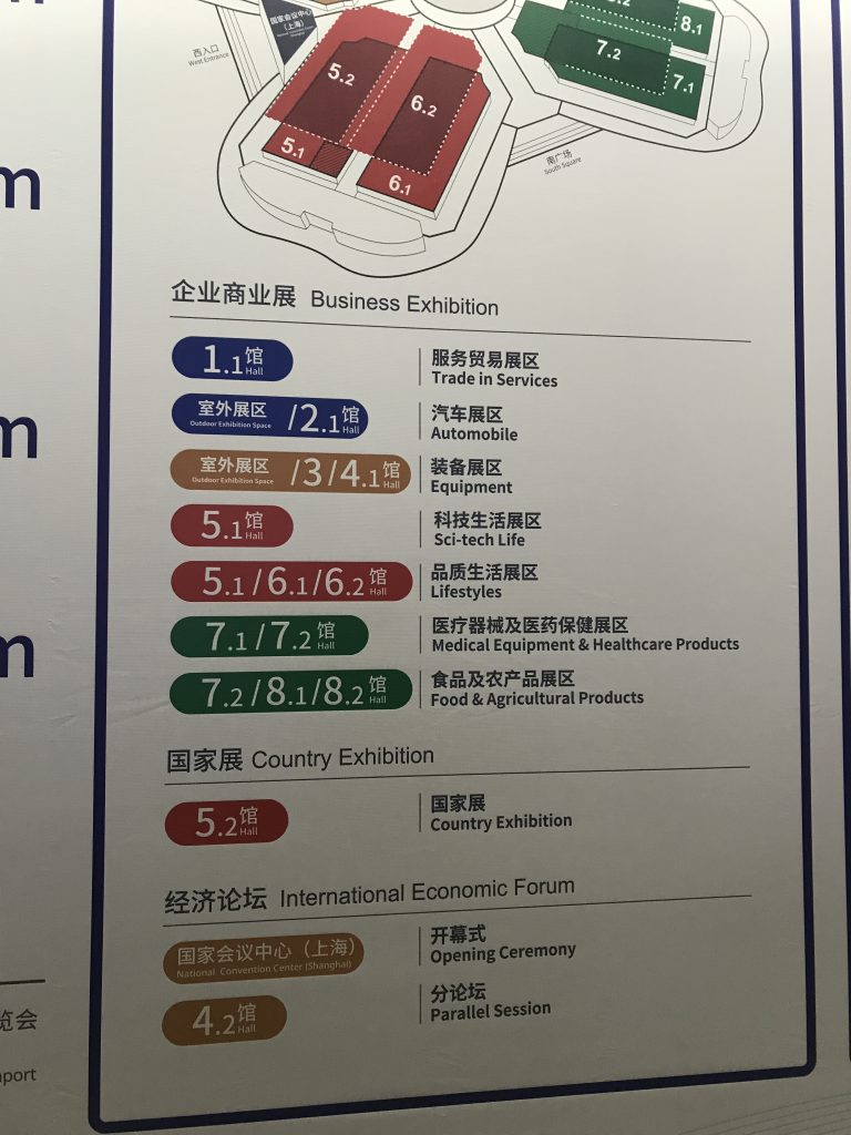 進(jìn)博會(huì)展館分布