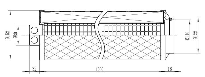 派克大流量濾芯圖紙